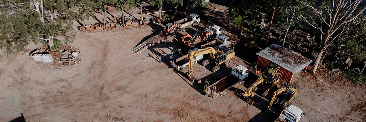 Completed demolition site