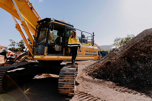 Commercial excavation site