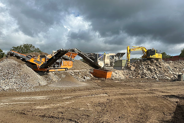 ME Excavations equipment in action